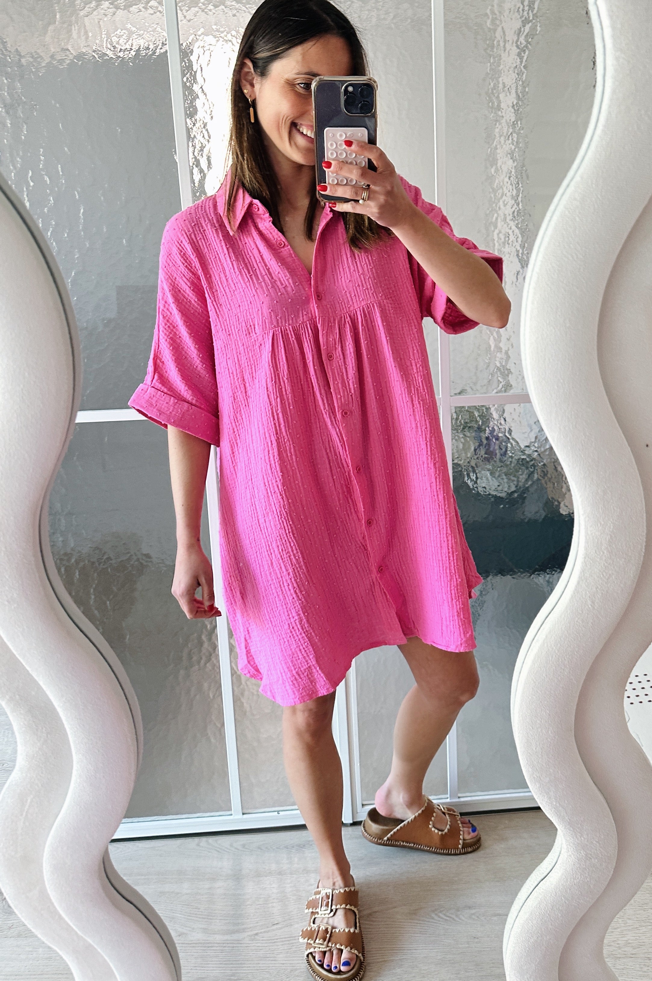 Lolo jurk fuchsia