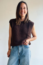 Ella debardeur chocolade