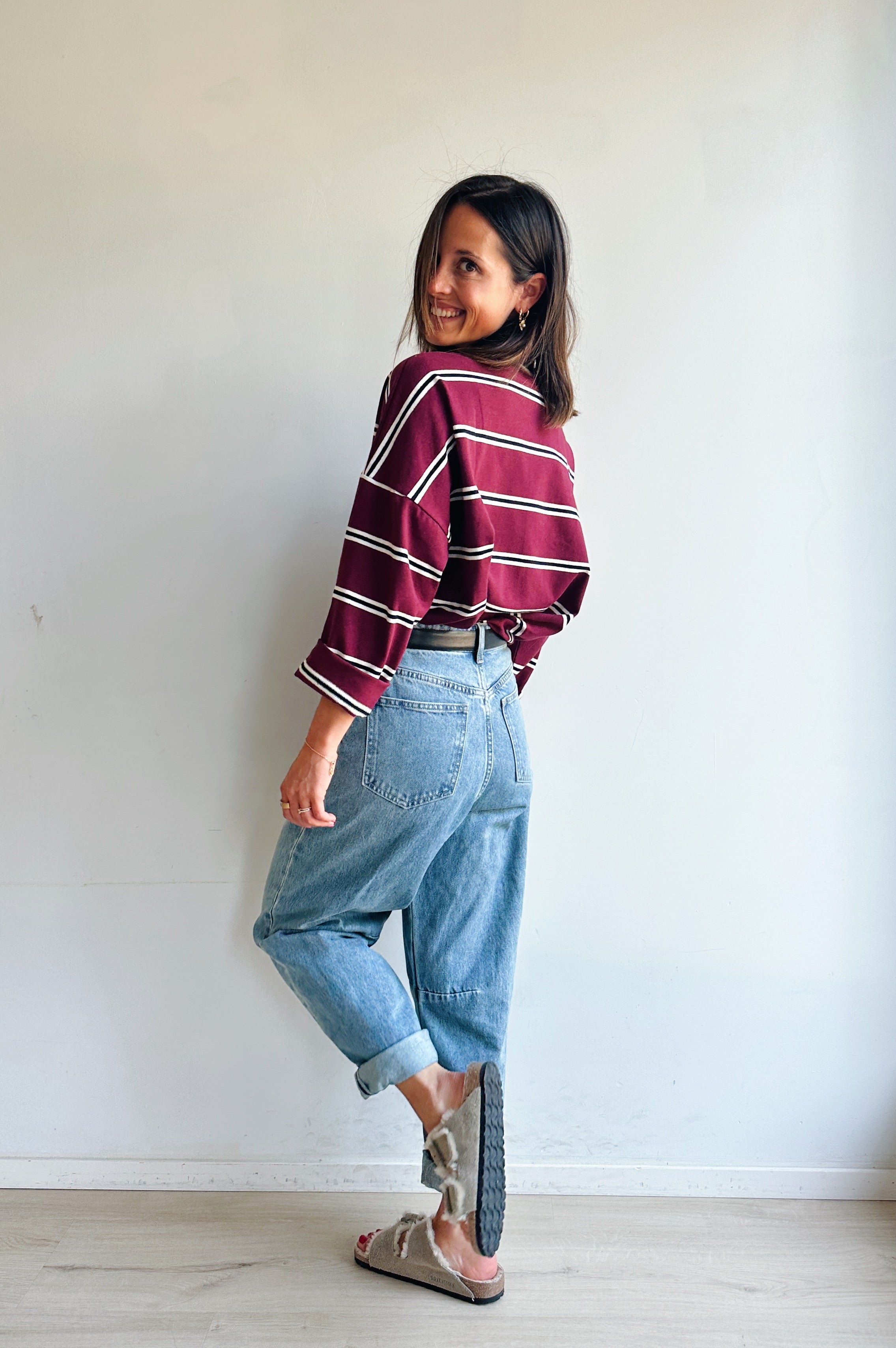 Chapie balloon jeans donker
