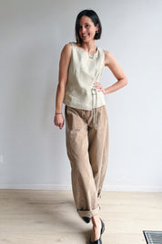 Bo barrel beige corduroy