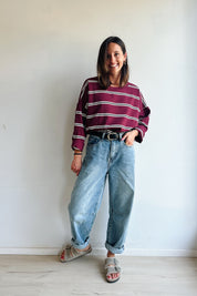 Chapie balloon jeans donker