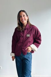 Lotta reversible jas bordeaux