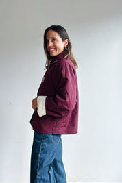 Lotta reversible jas bordeaux