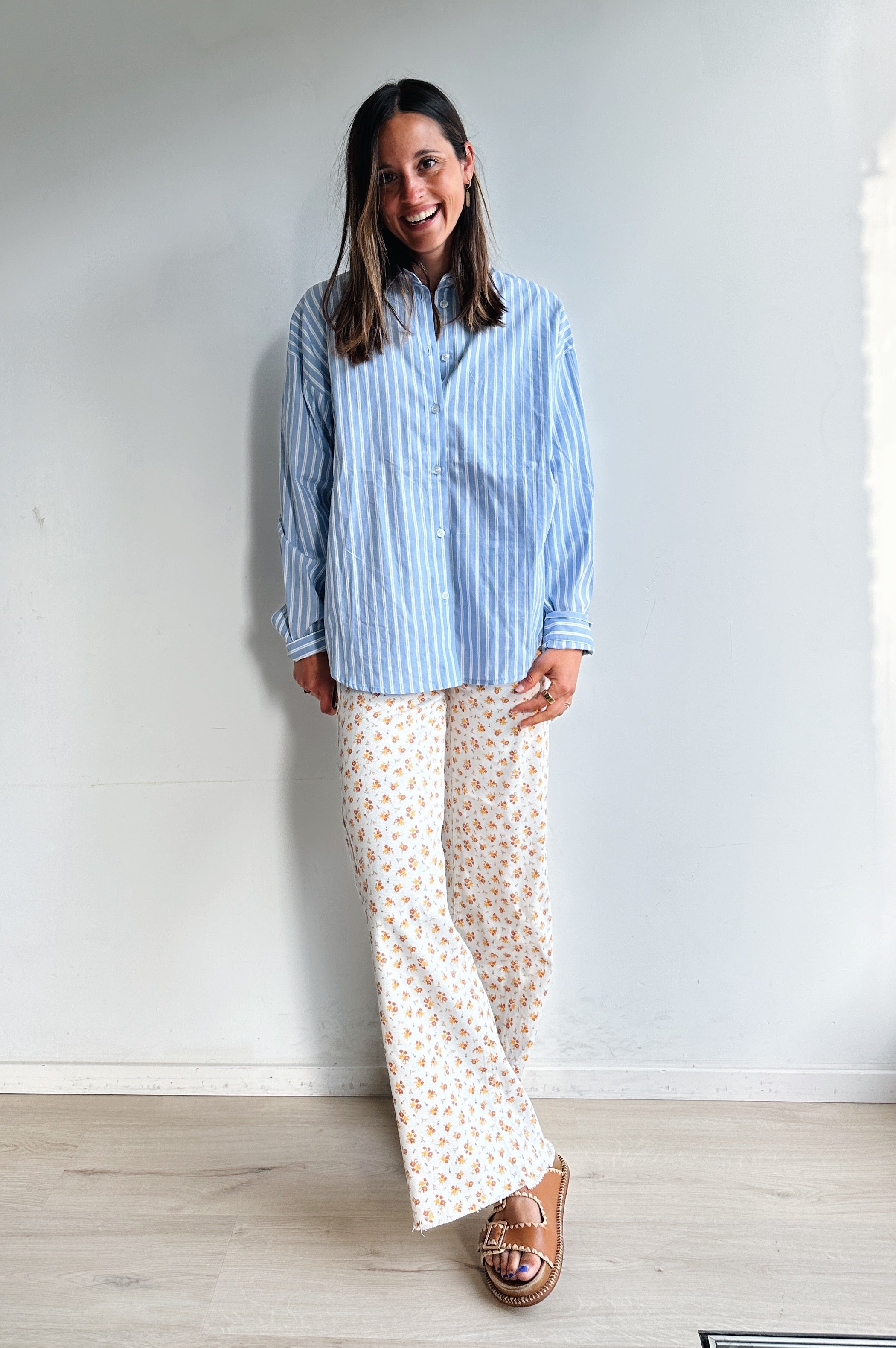 Almira blouse blauw