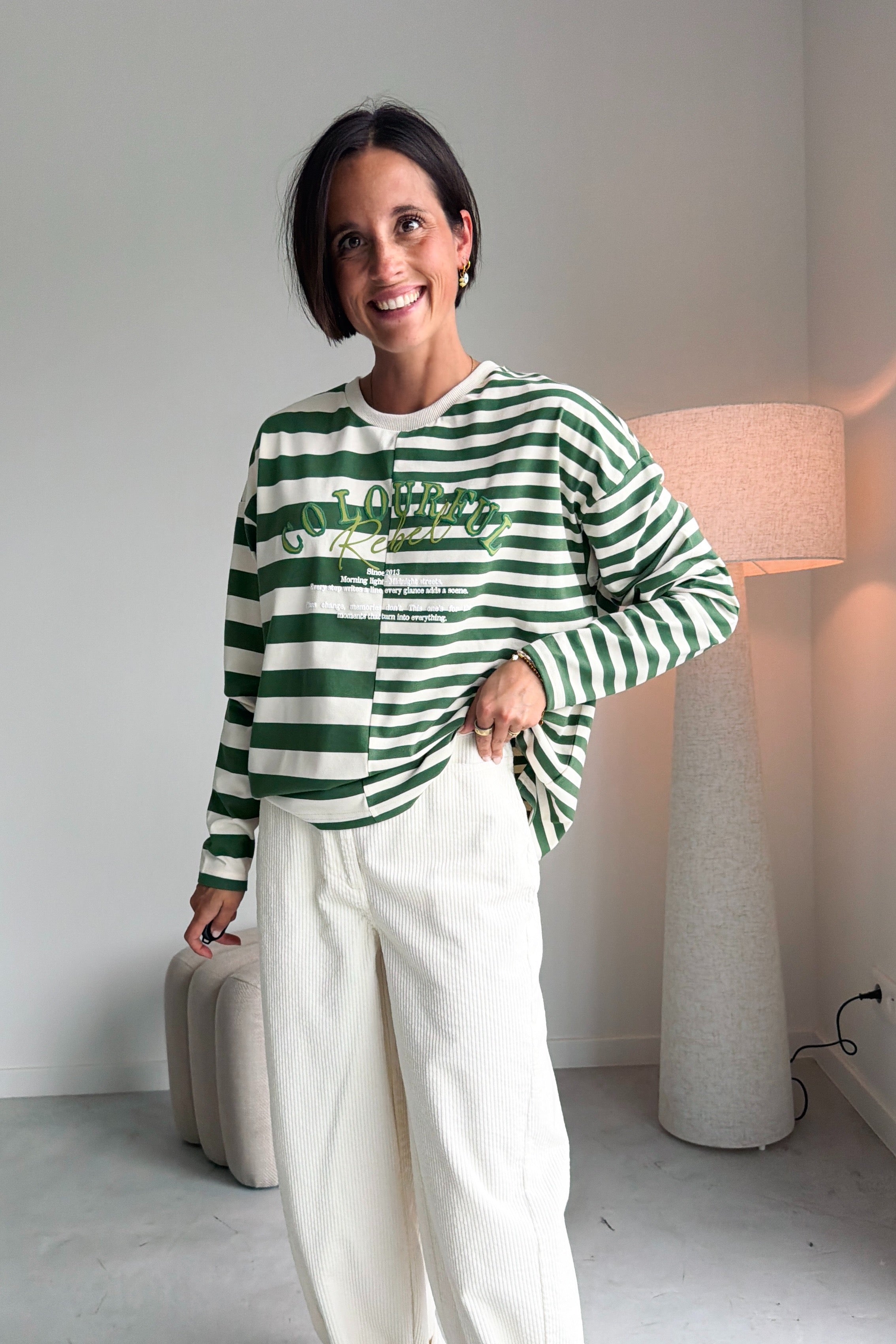 Tonal longsleeve groen