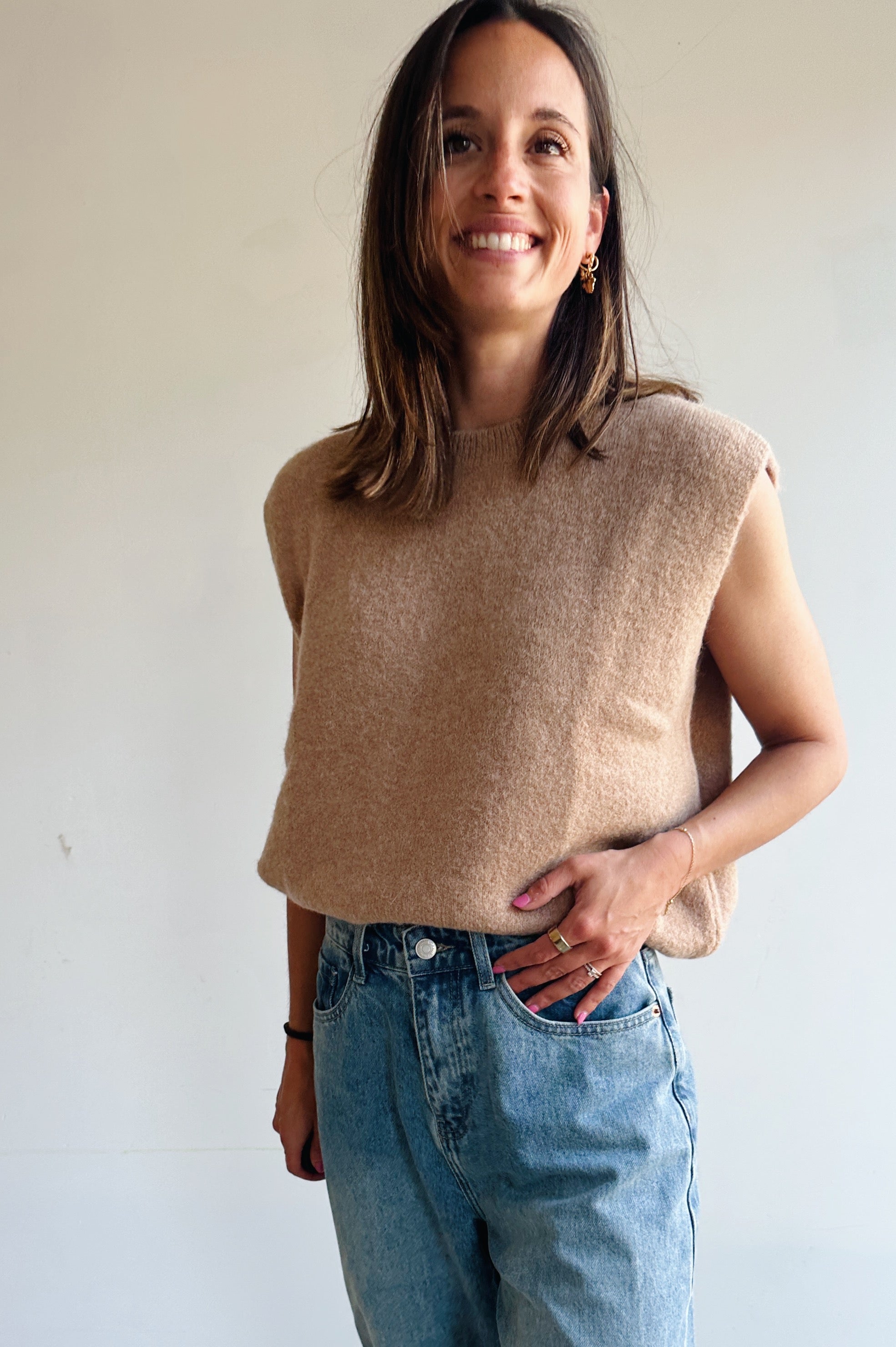 Ella debardeur beige