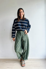 Bo barrel jeans khaki corduroy