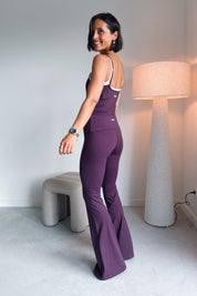Bruna flared legging Mulberry Wine