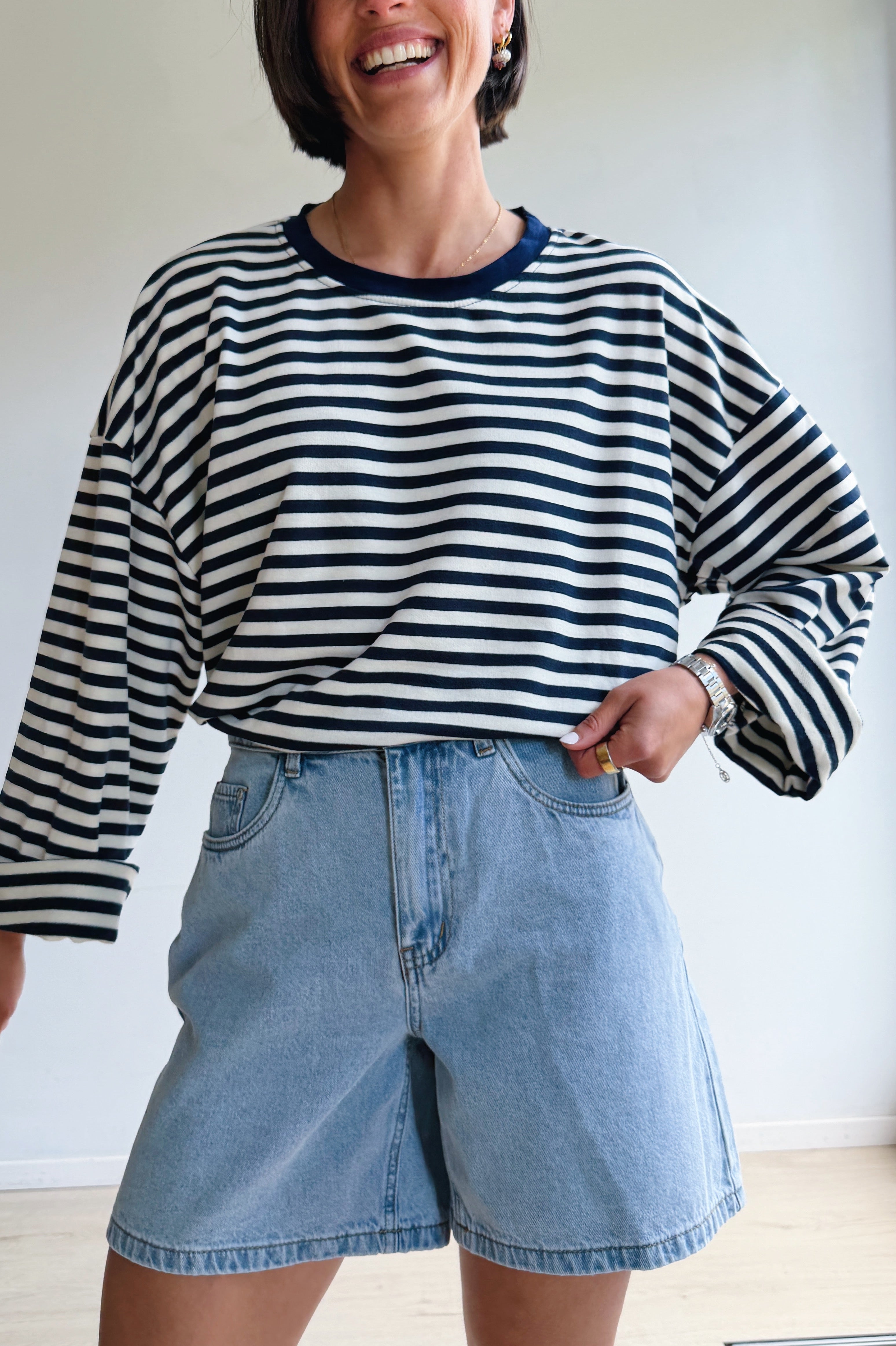 Liva longsleeve marine