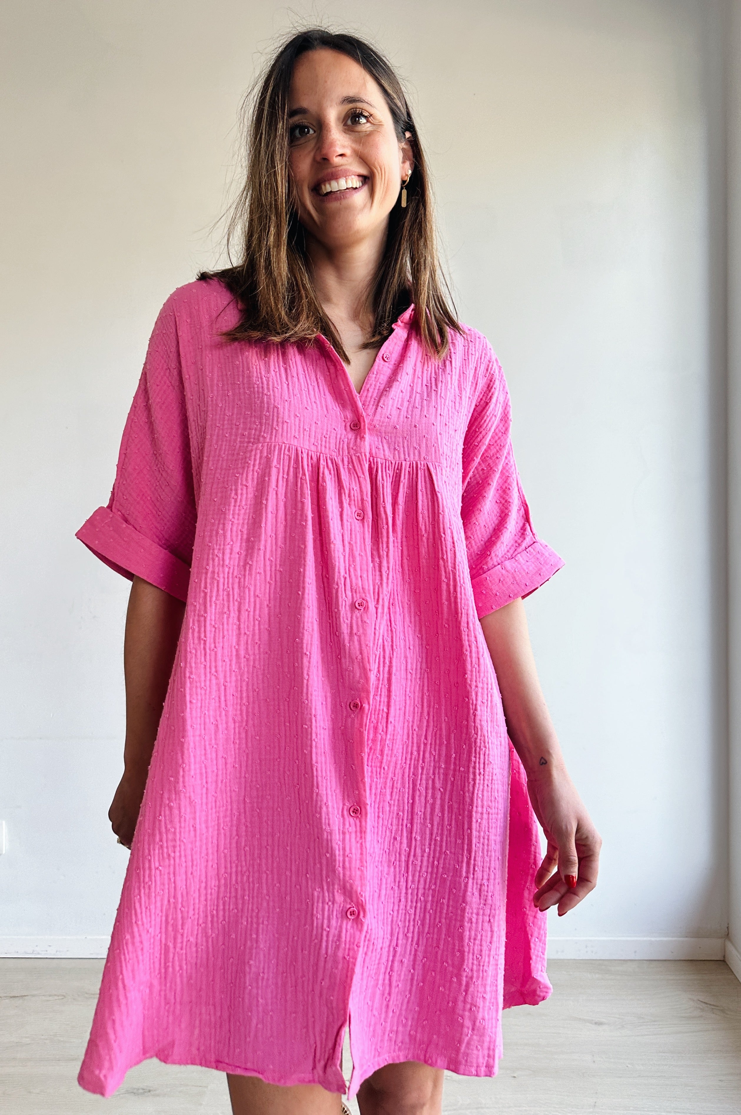 Lolo jurk fuchsia