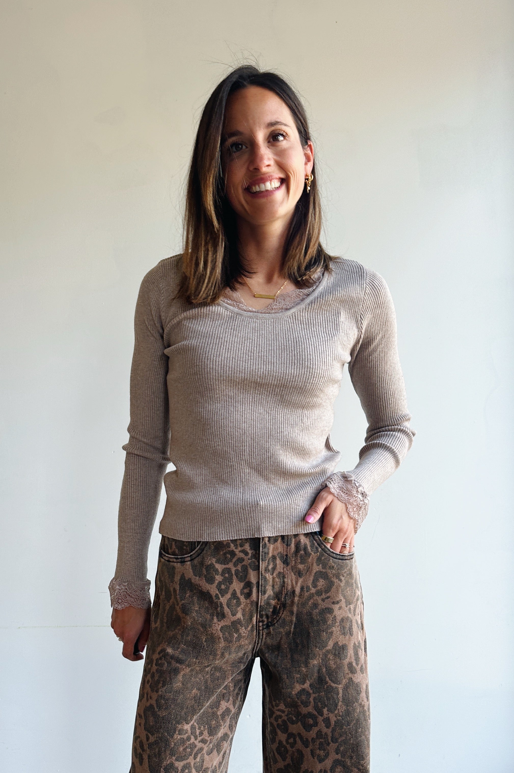Elise top beige