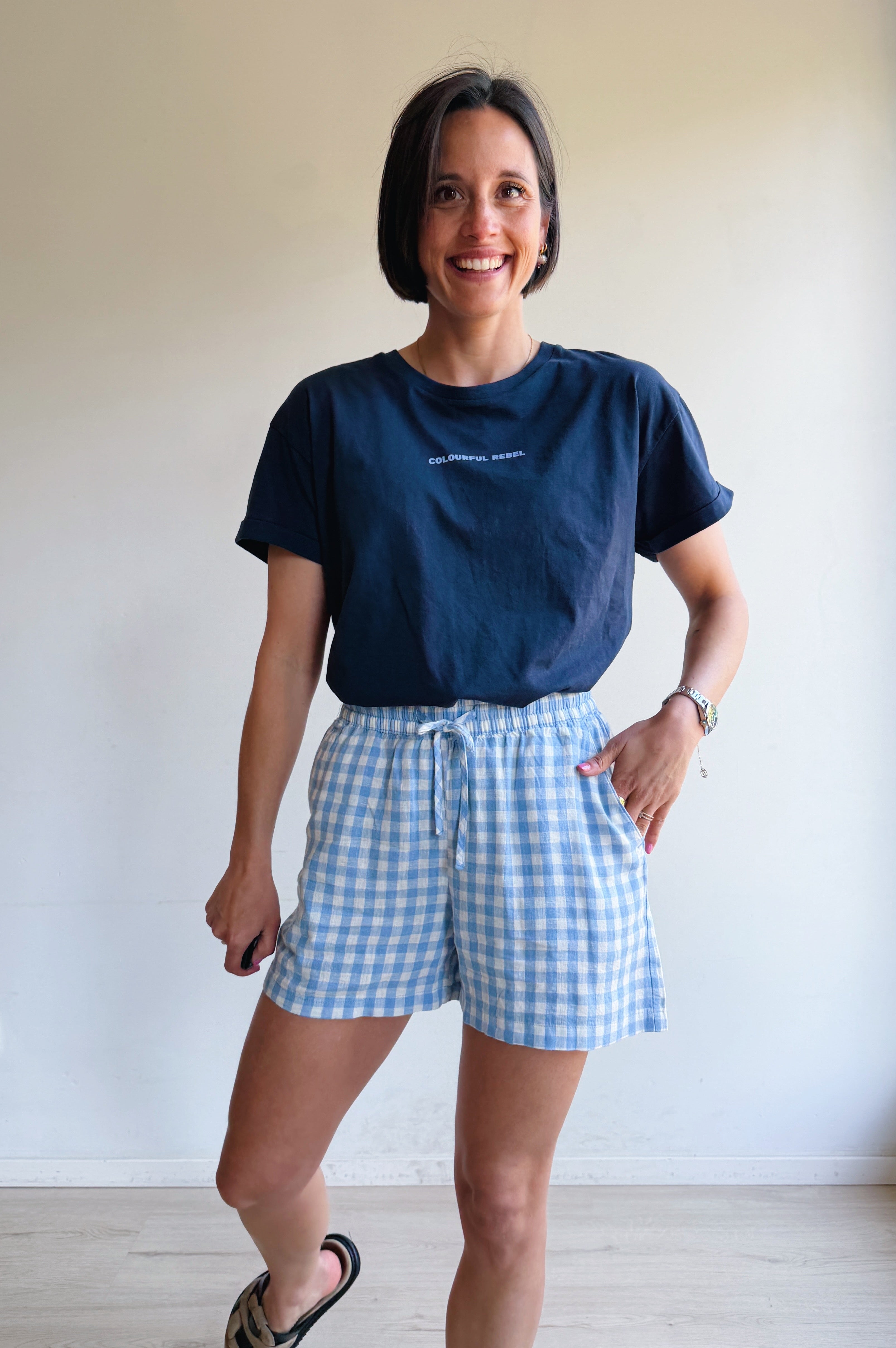 Falakka short blauw