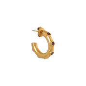 Brown dottie hoop