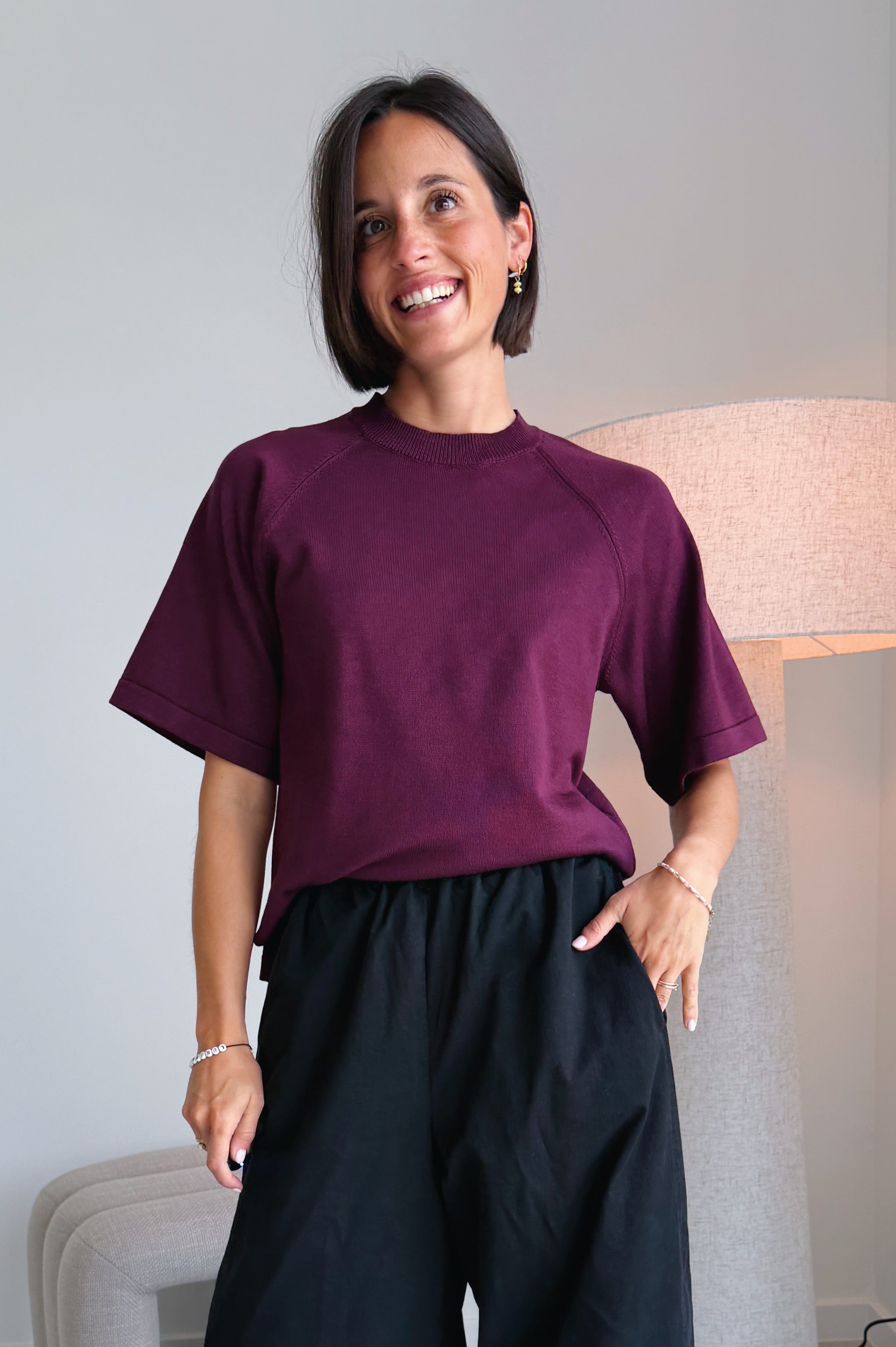 Morla t-shirt bordeaux