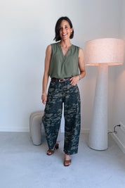 Joella top khaki