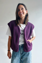 Willa gilet aubergine