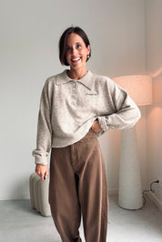Linsey polo pull beige