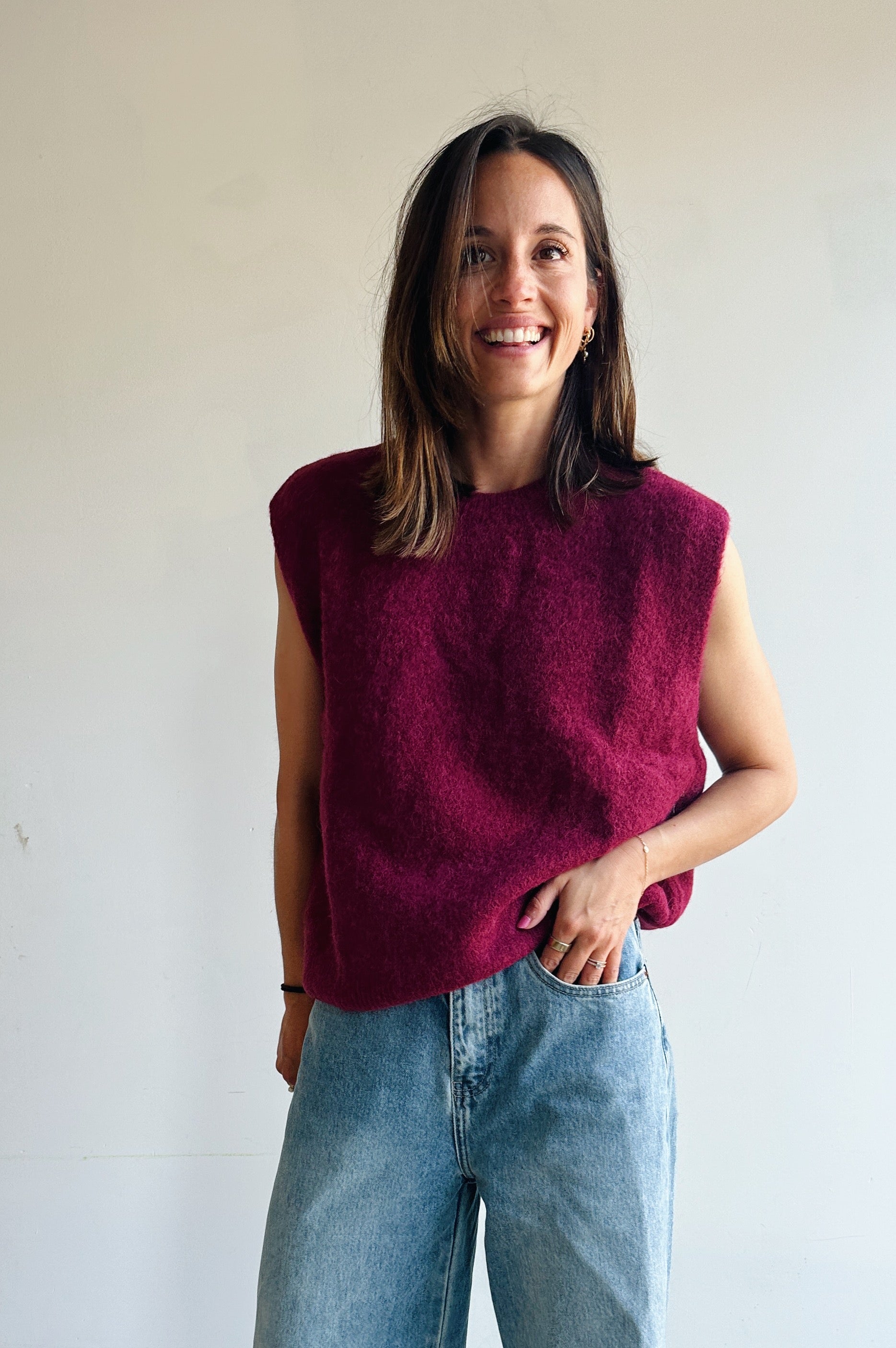 Ella debardeur bordeaux