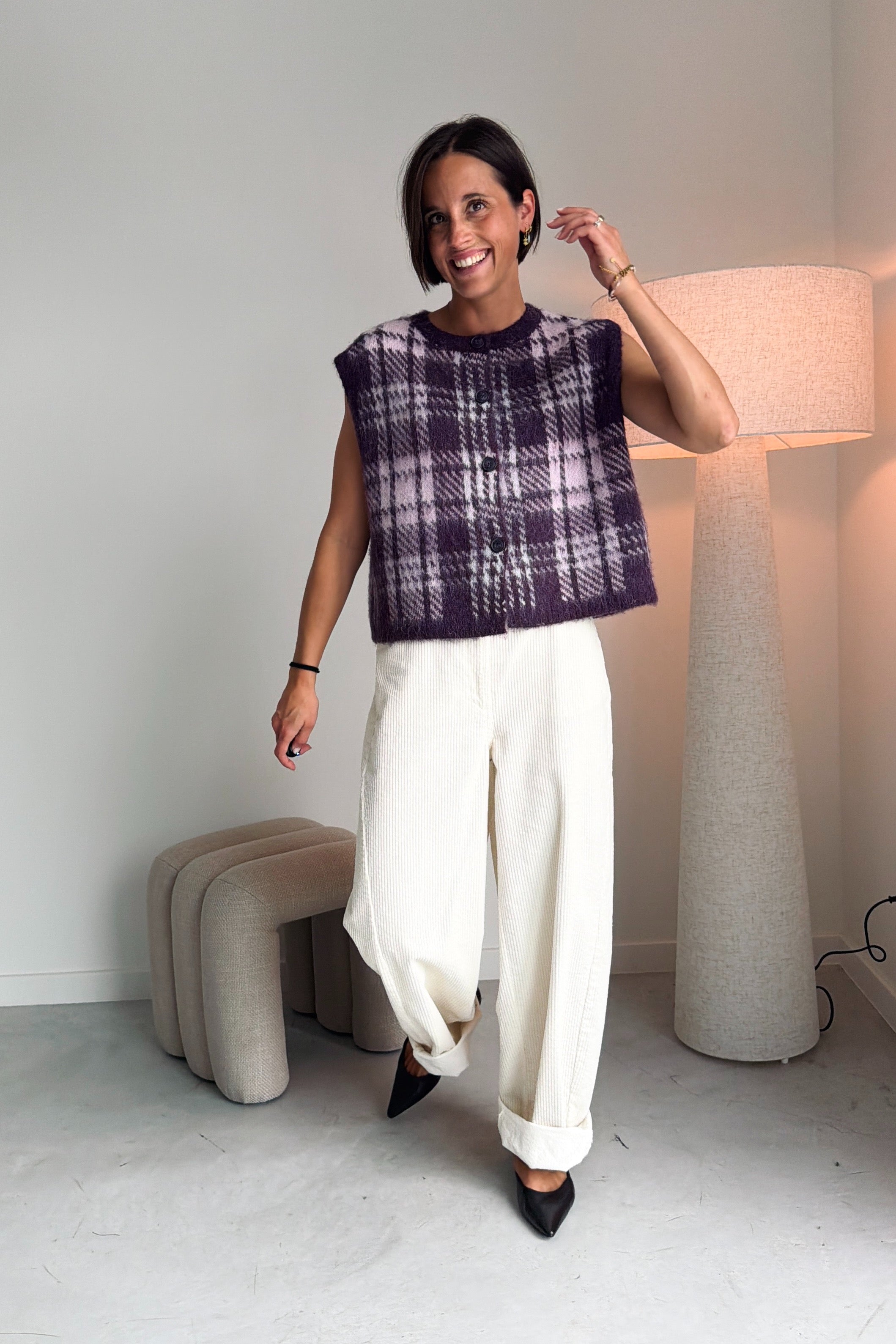 Troopy broek corduroy ecru