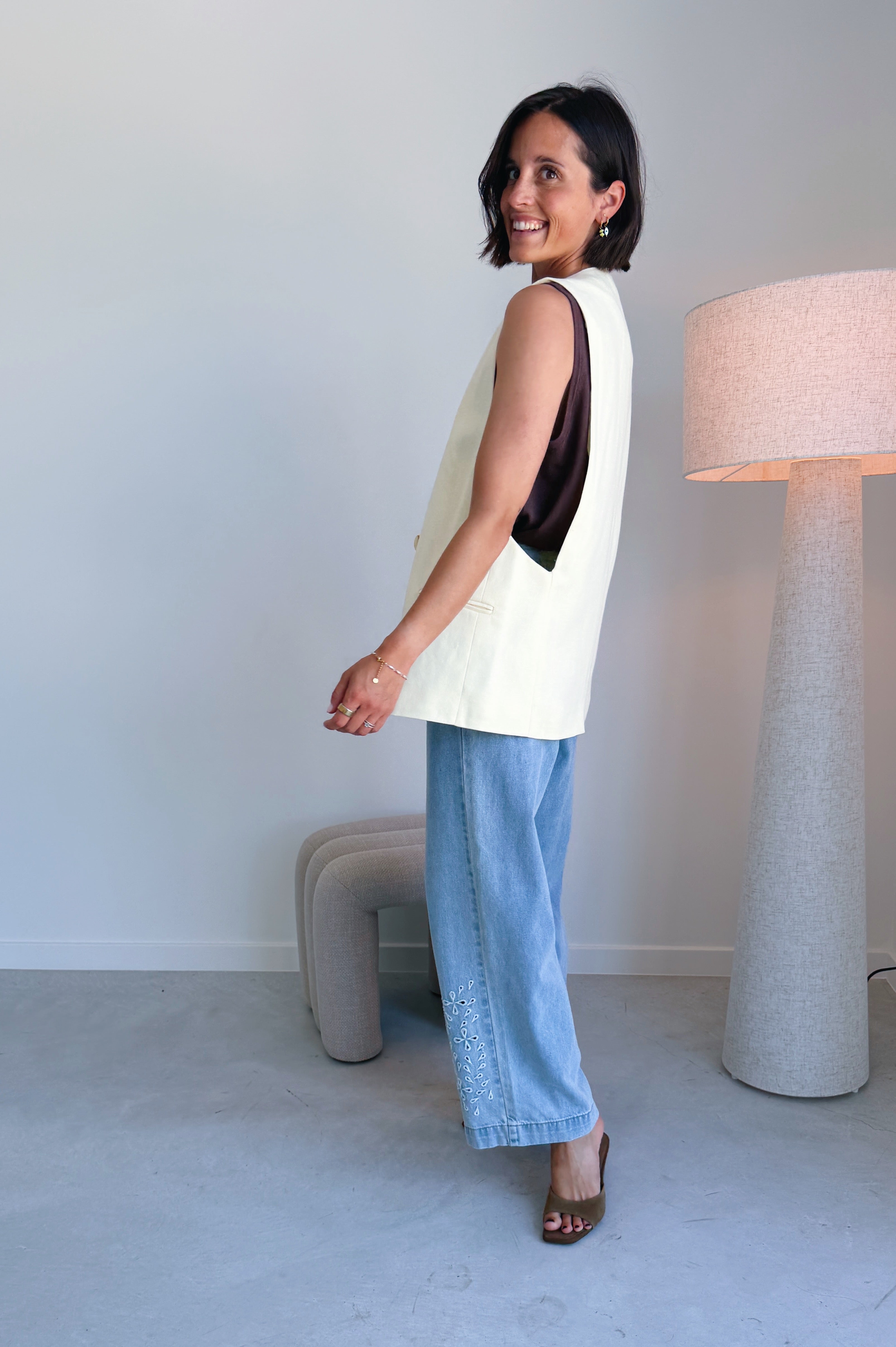 Willow mouwloze blazer