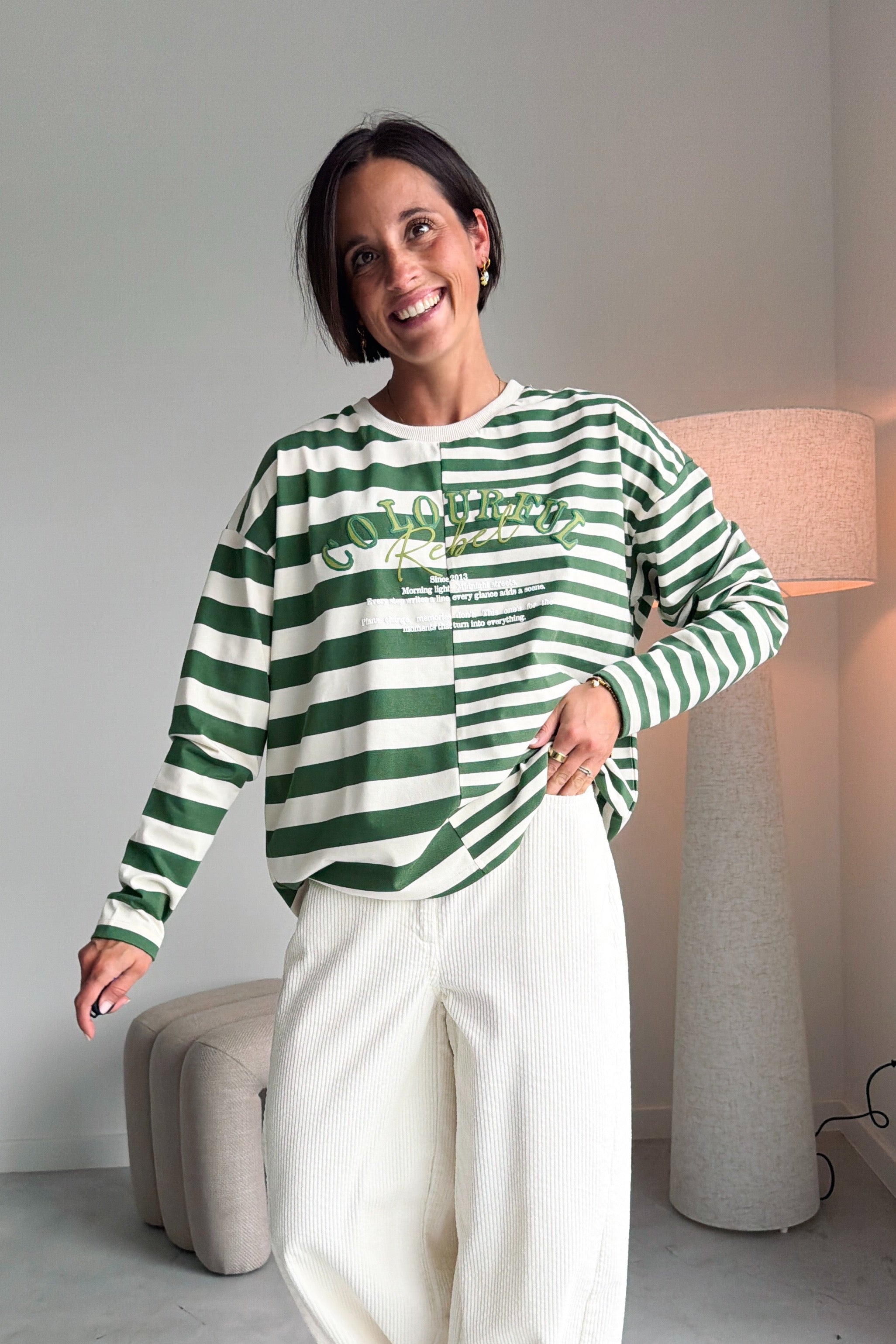 Tonal longsleeve groen