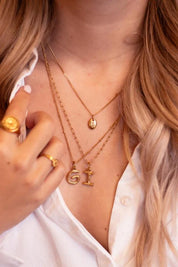 Plain necklace gold
