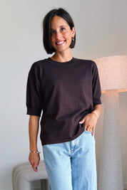 Morla t-shirt dark chocolate