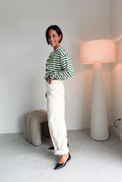 Troopy broek corduroy ecru
