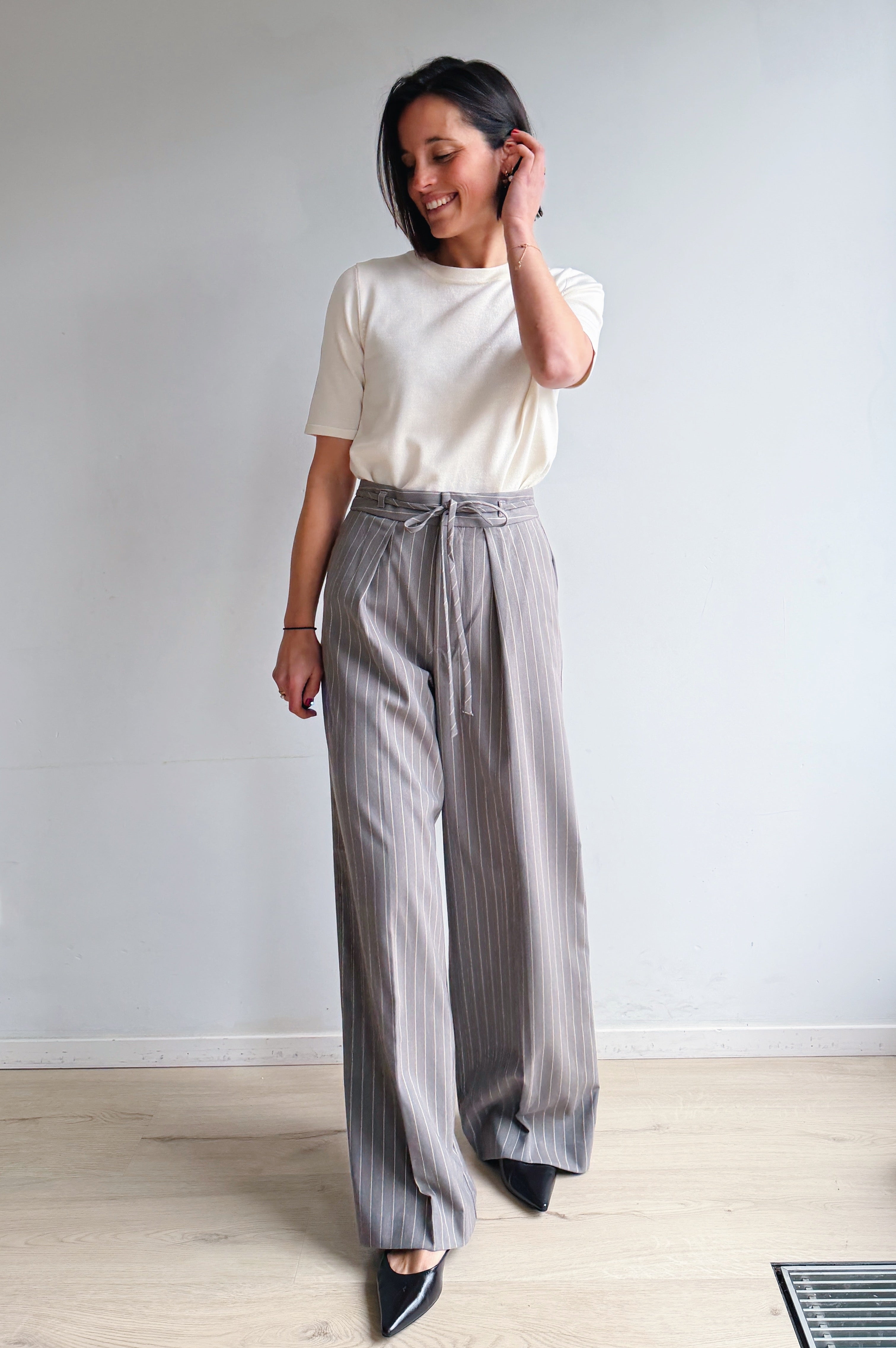 KAmeril wijde pantalon