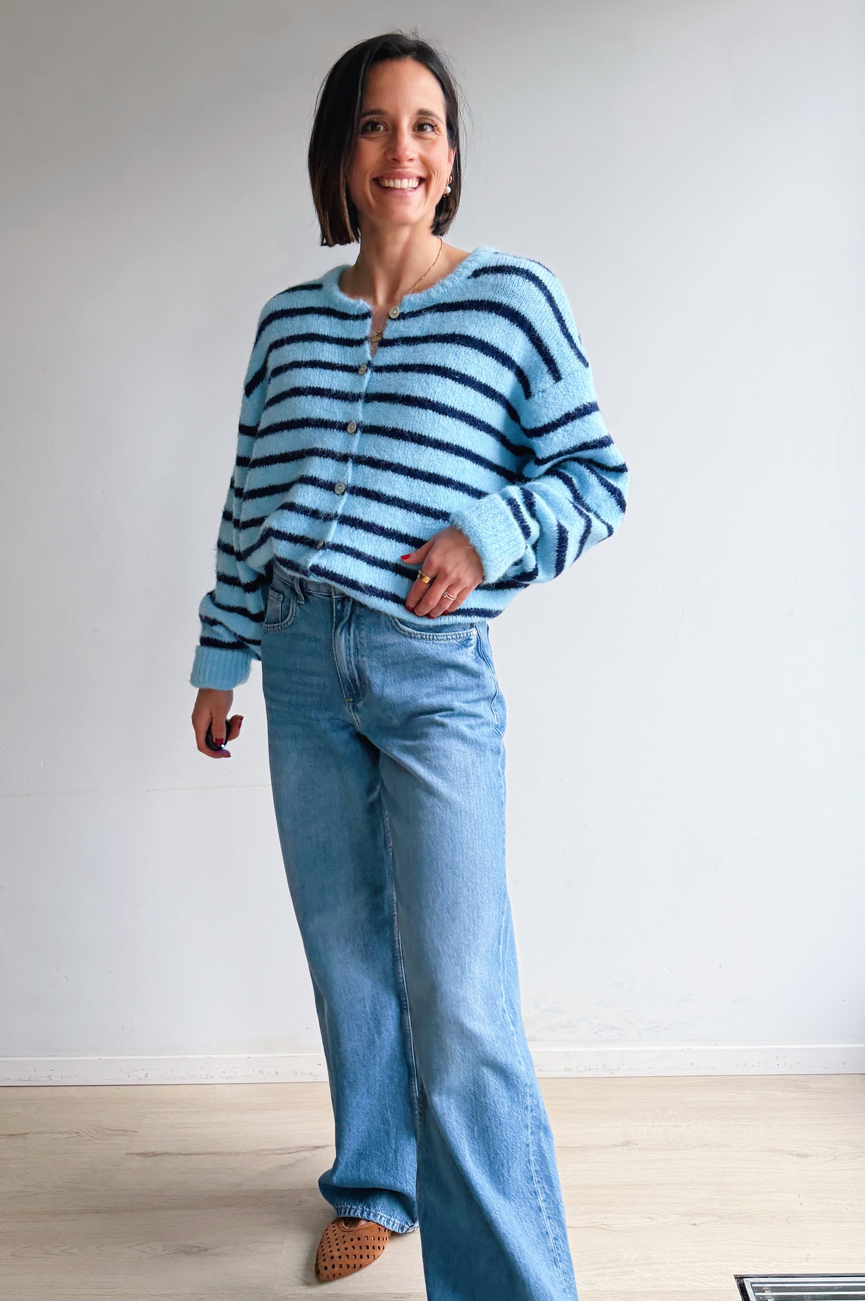 Vicky gilet blauw/marine