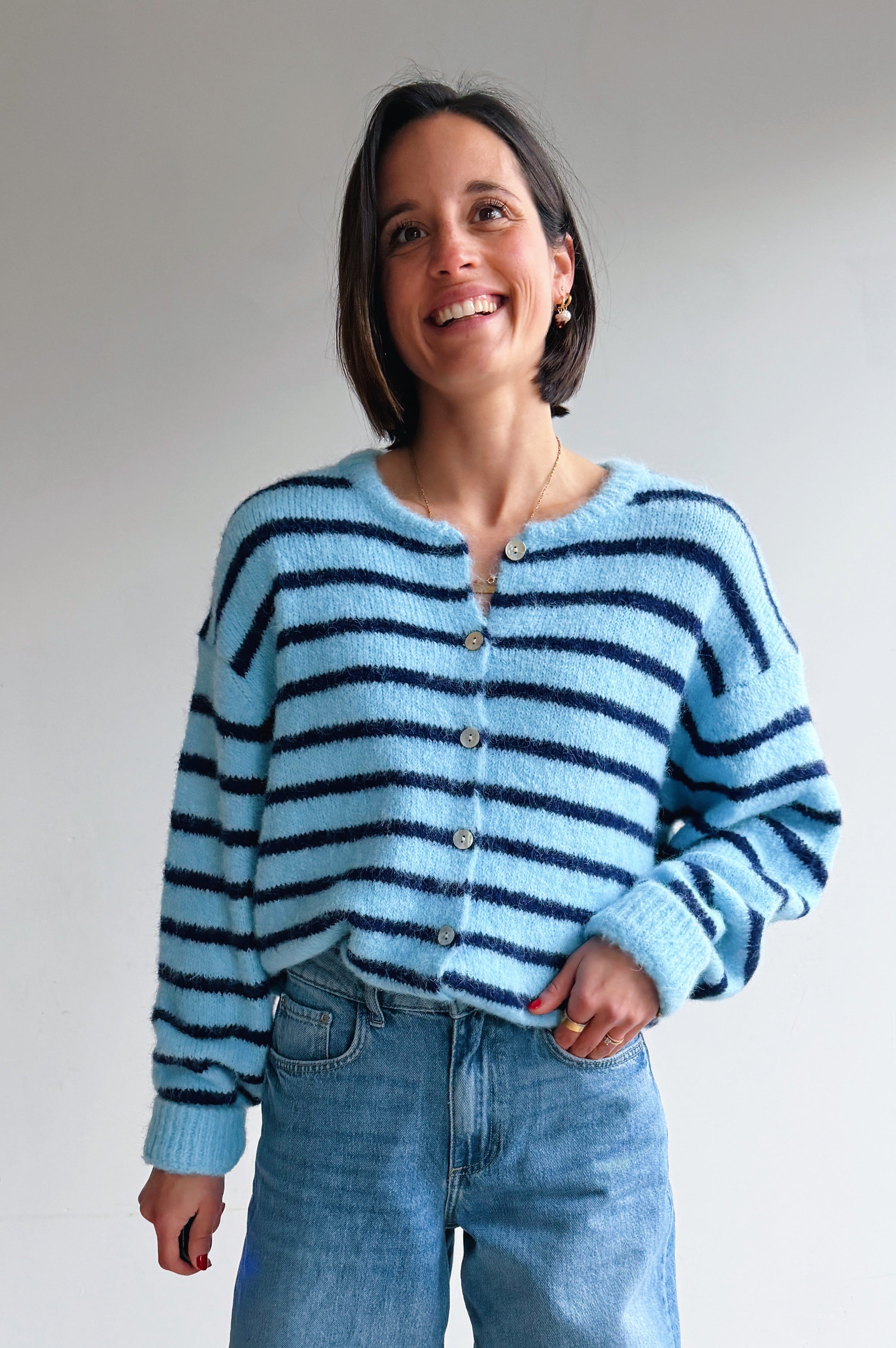 Vicky gilet blauw/marine