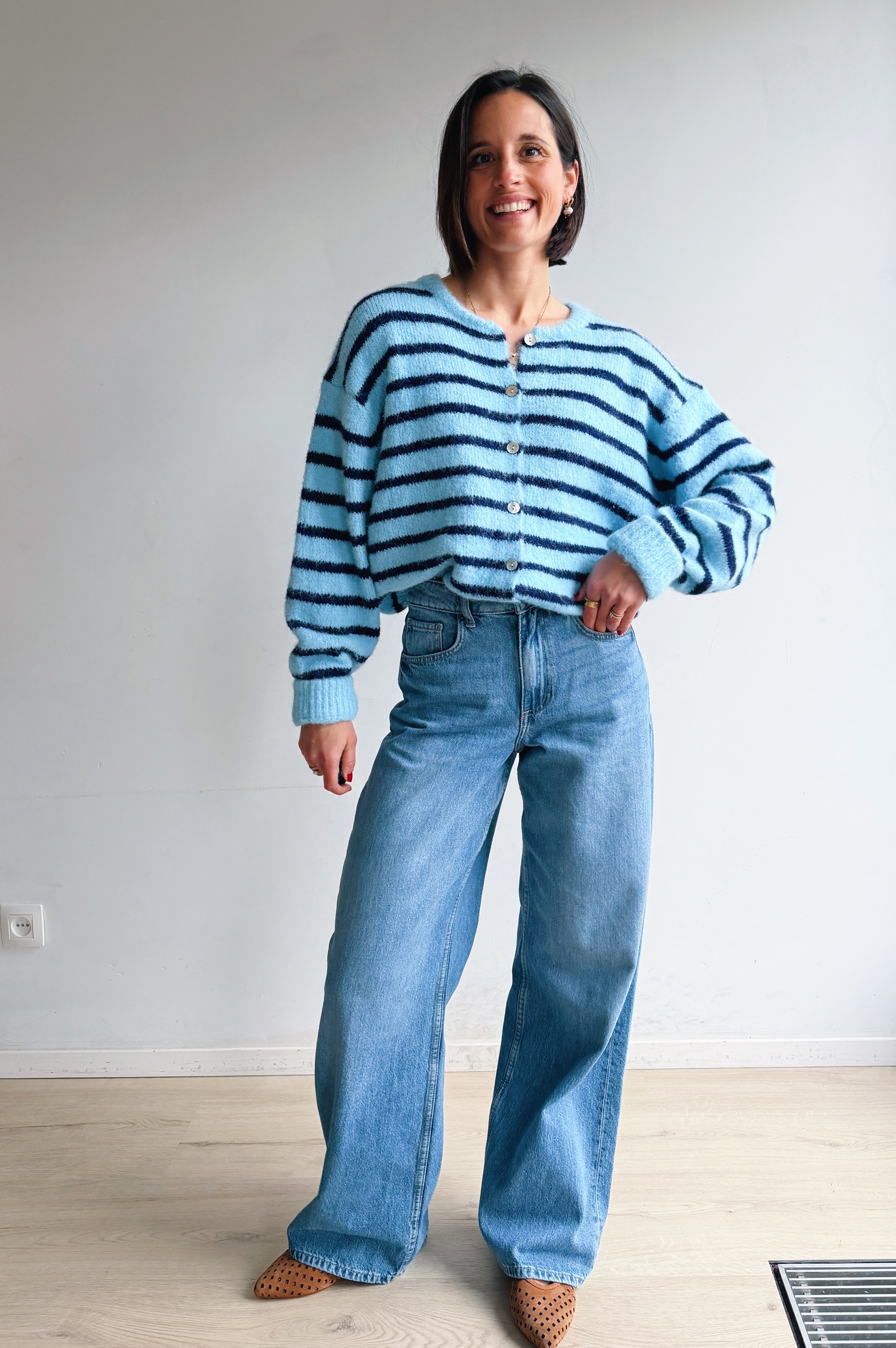 Vicky gilet blauw/marine