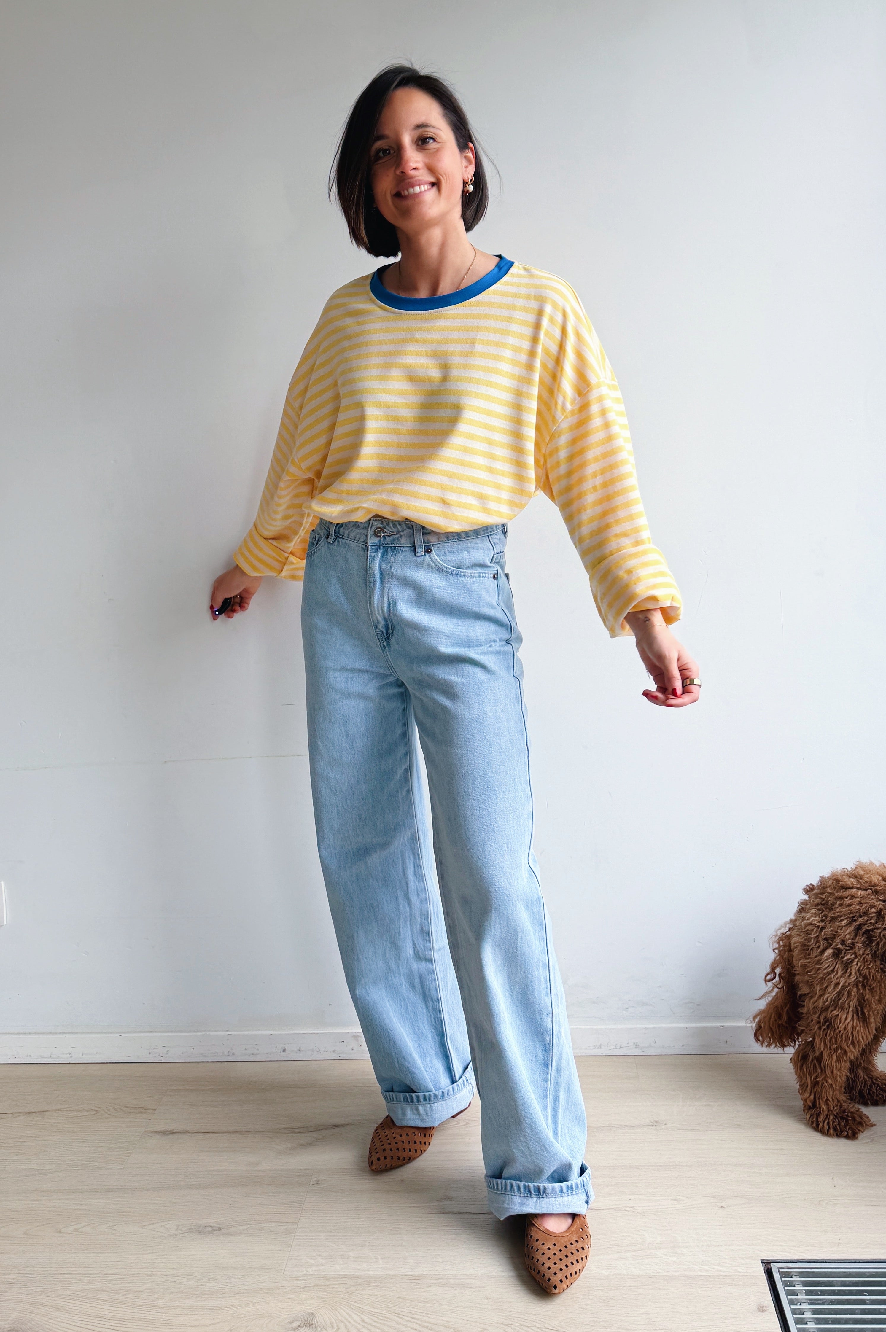 Lieva longsleeve geel