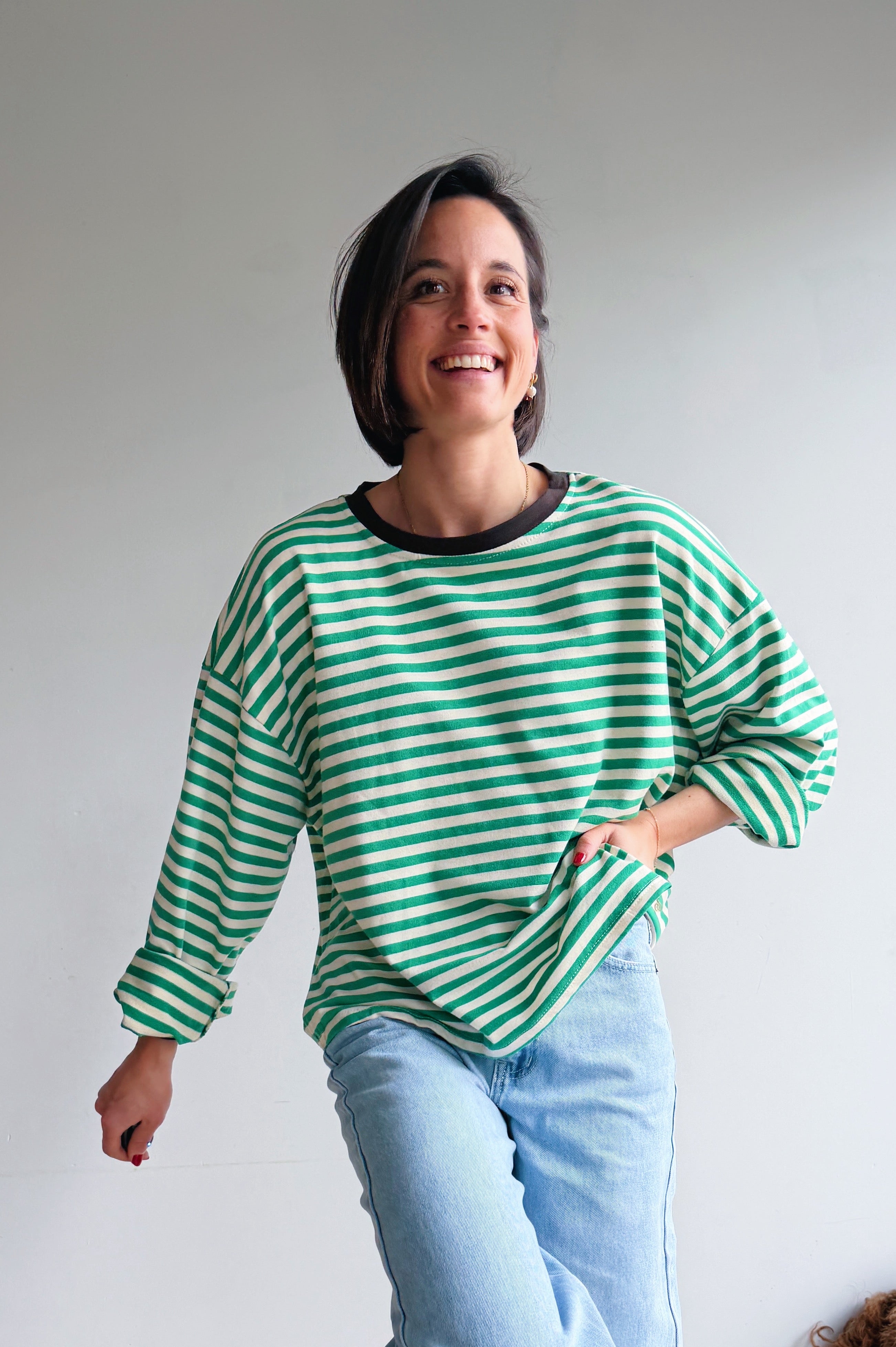 Lieva longsleeve groen