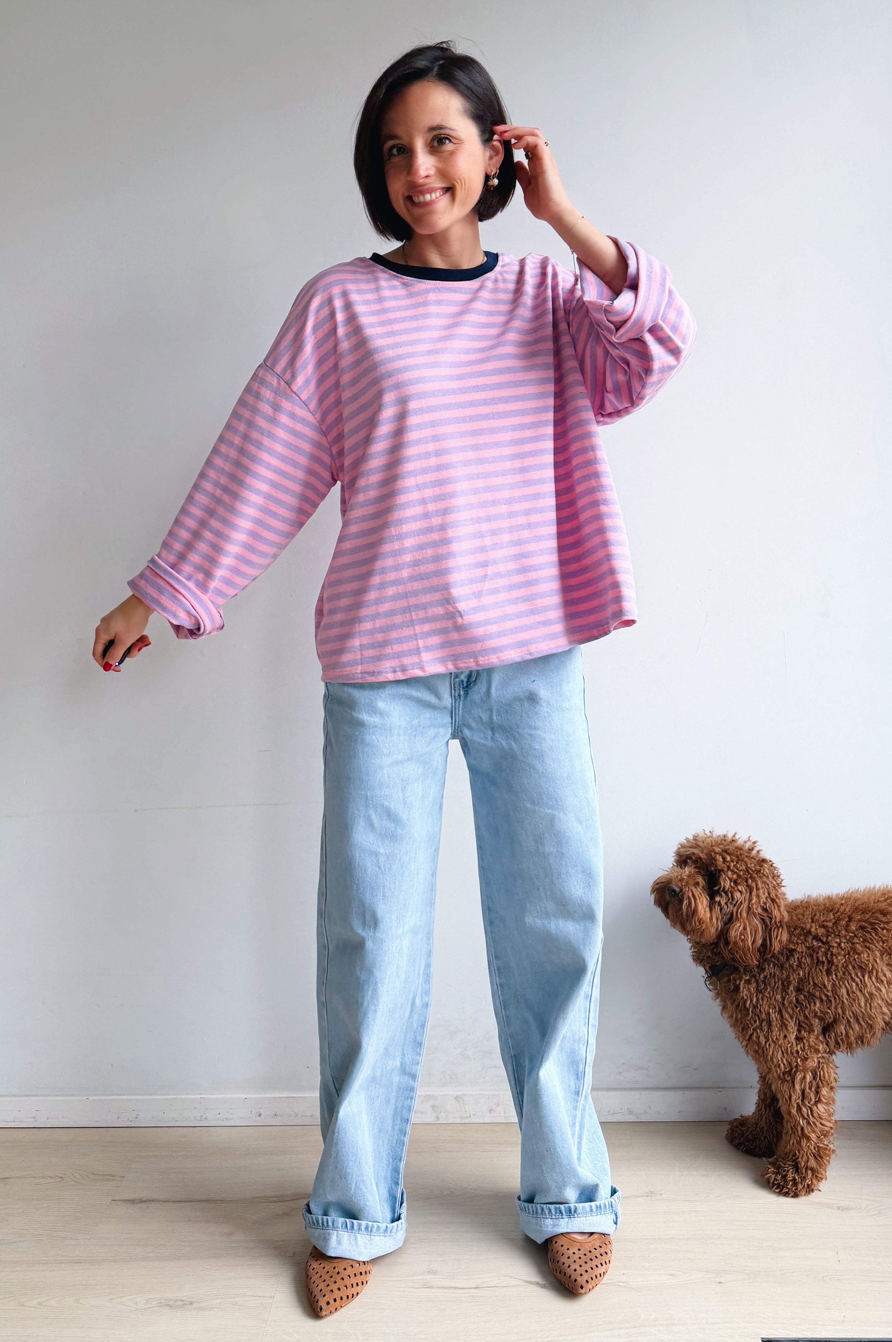 Lieva longsleeve roze