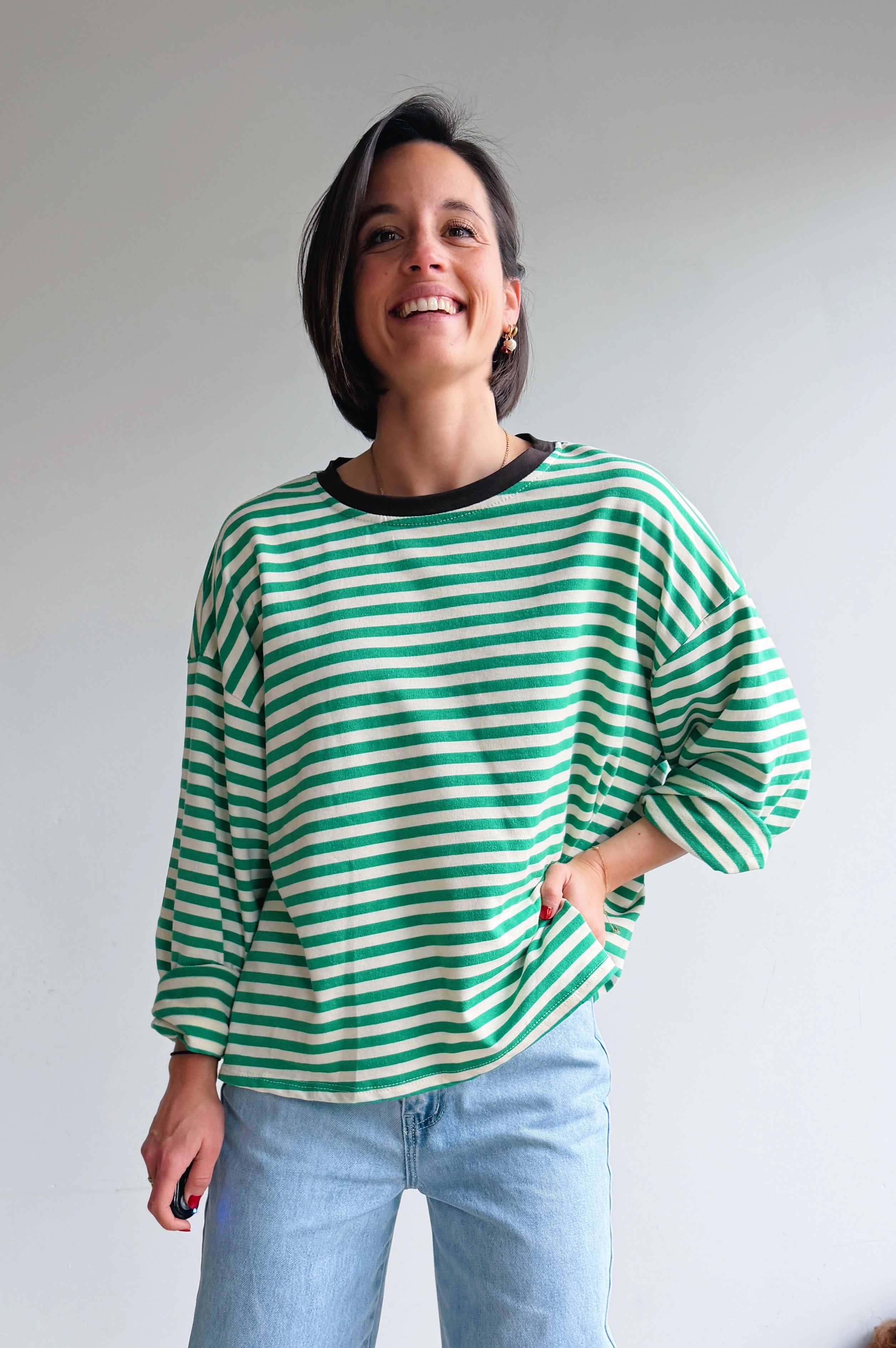 Lieva longsleeve groen