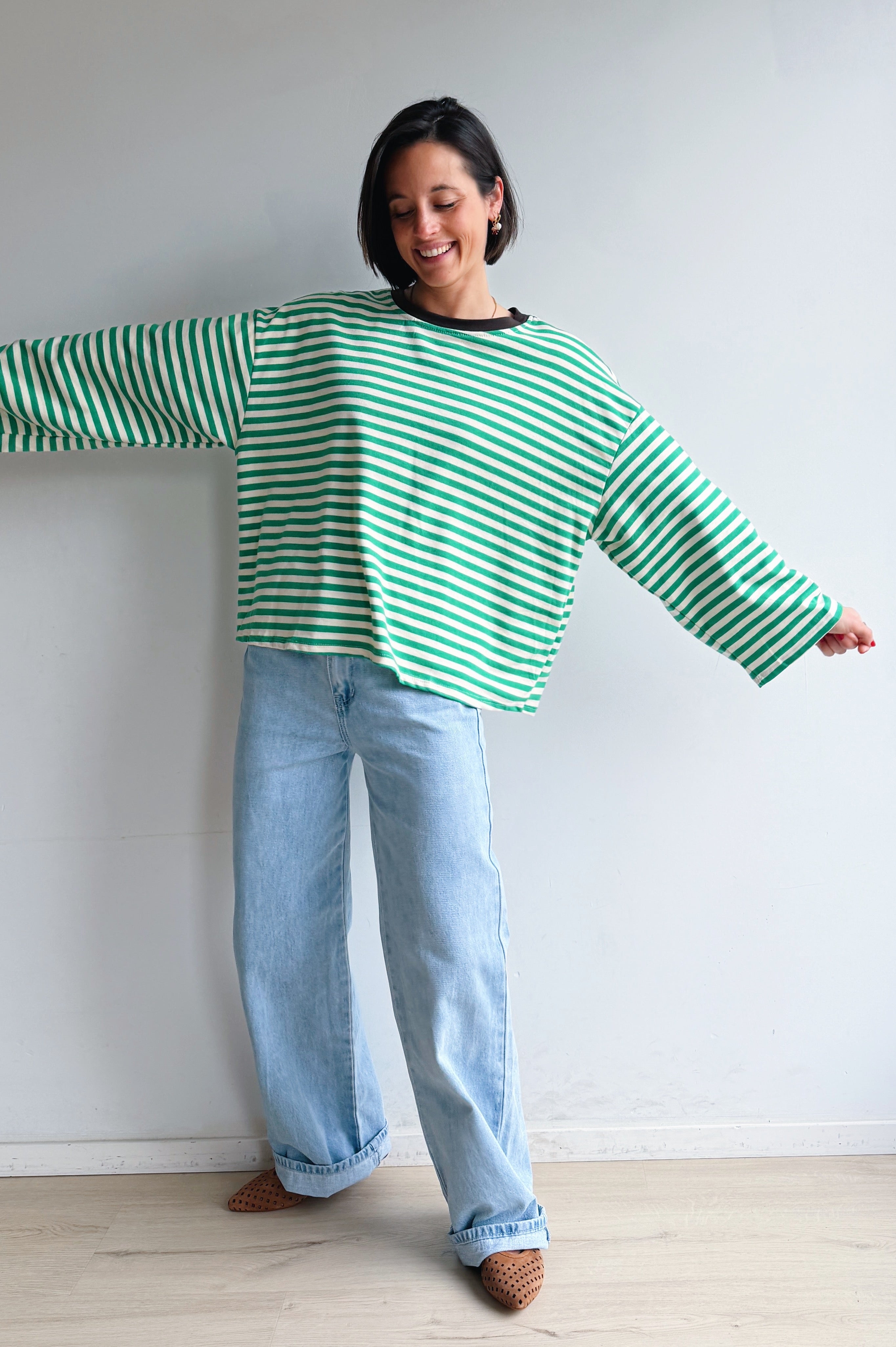 Lieva longsleeve groen