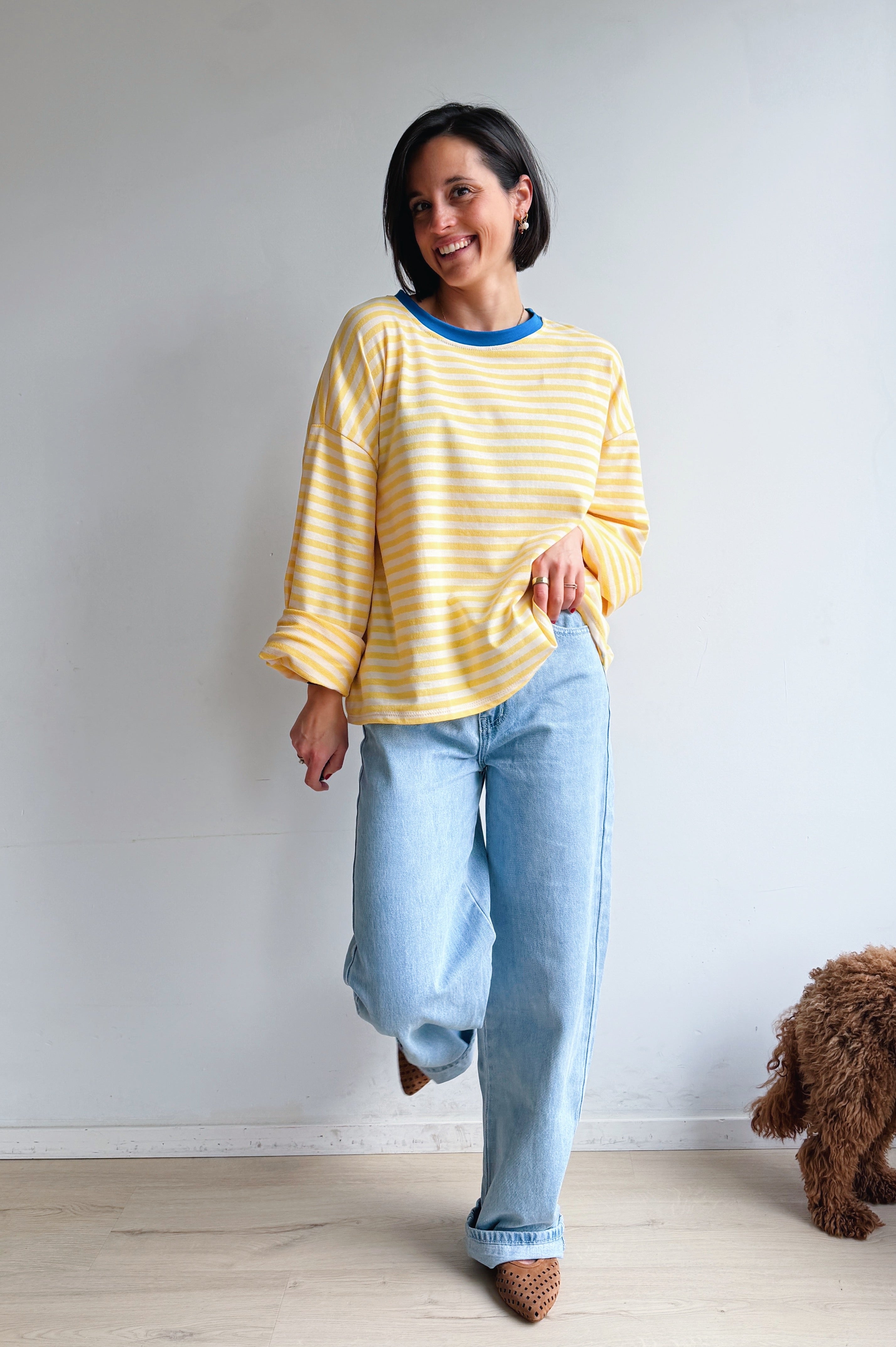 Lieva longsleeve geel