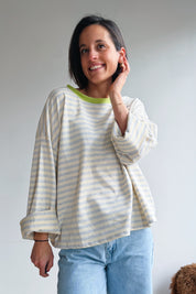 Lieva longsleeve grijs