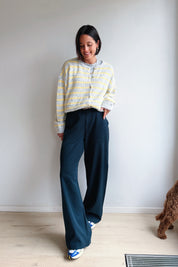 Vicky gilet grijs/geel