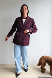 Anina blazer wijnrood
