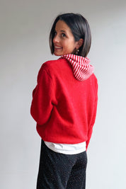 Melly gilet + sjaaltje rood