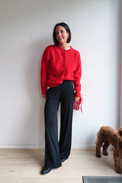 Melly gilet + sjaaltje rood