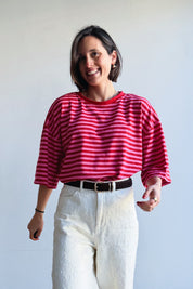 Liva t-shirt rood/roze