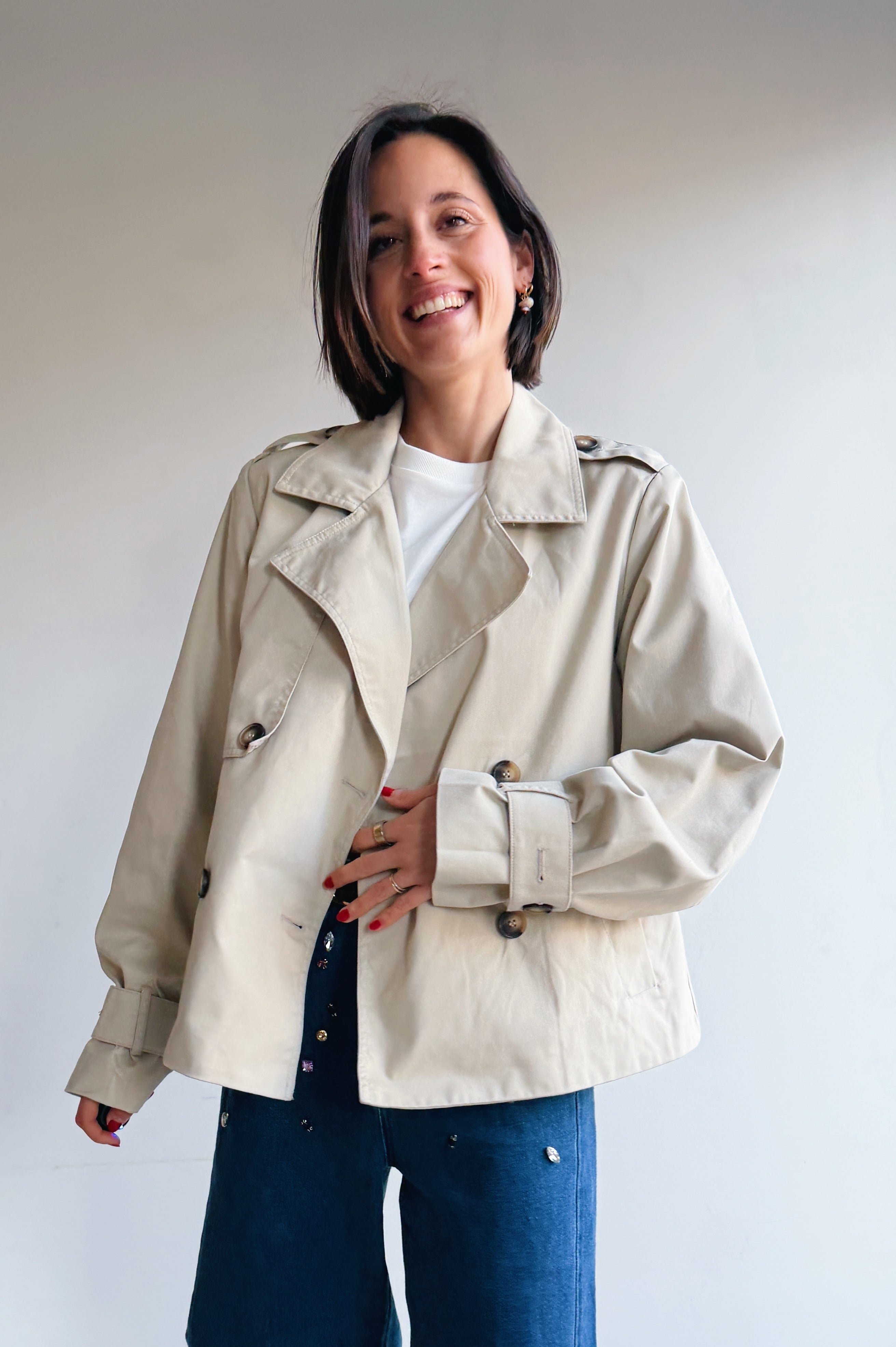 KApatricia trenchcoat kort