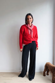 Melly gilet + sjaaltje rood