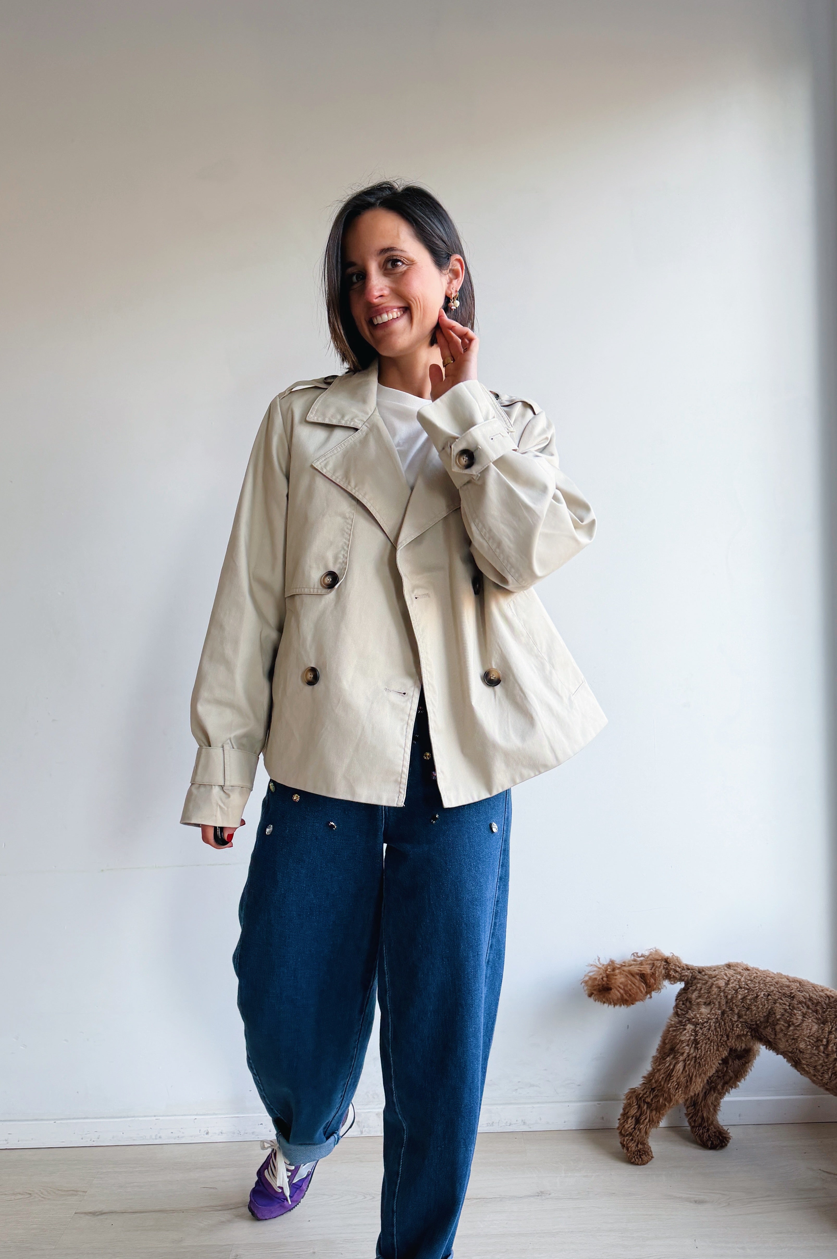 KApatricia trenchcoat kort