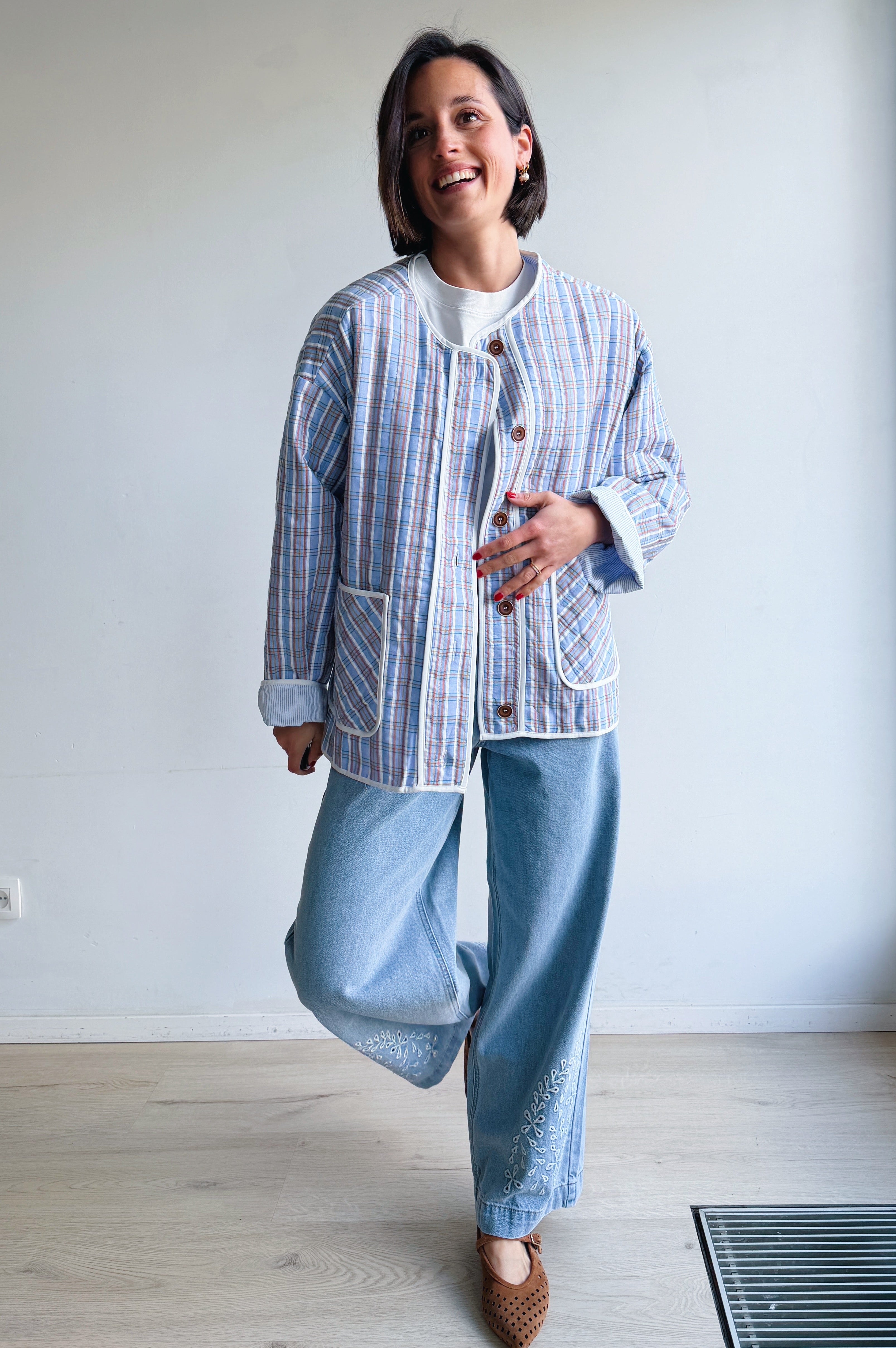 Amine jasje blauw