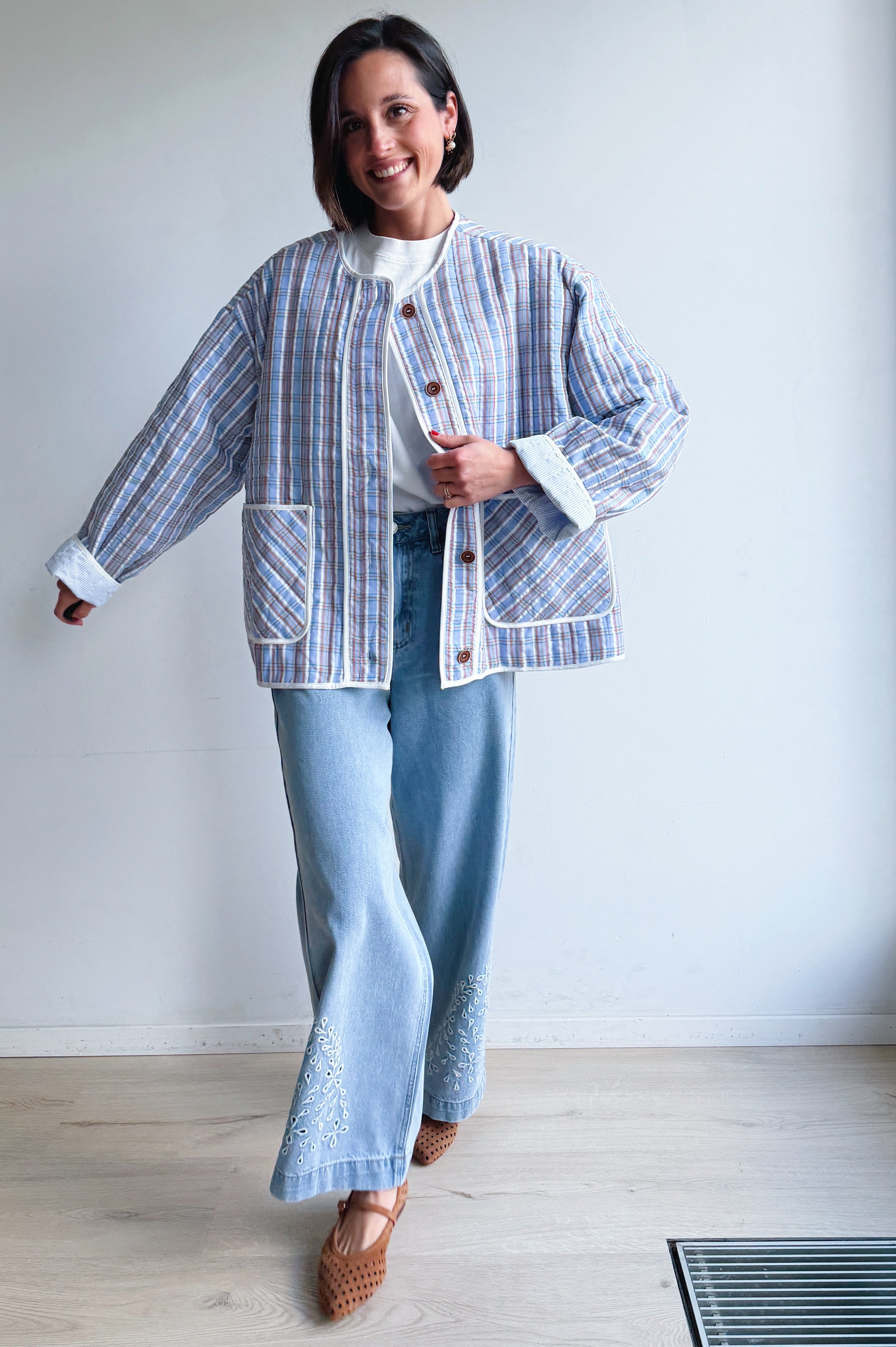Amine jasje blauw