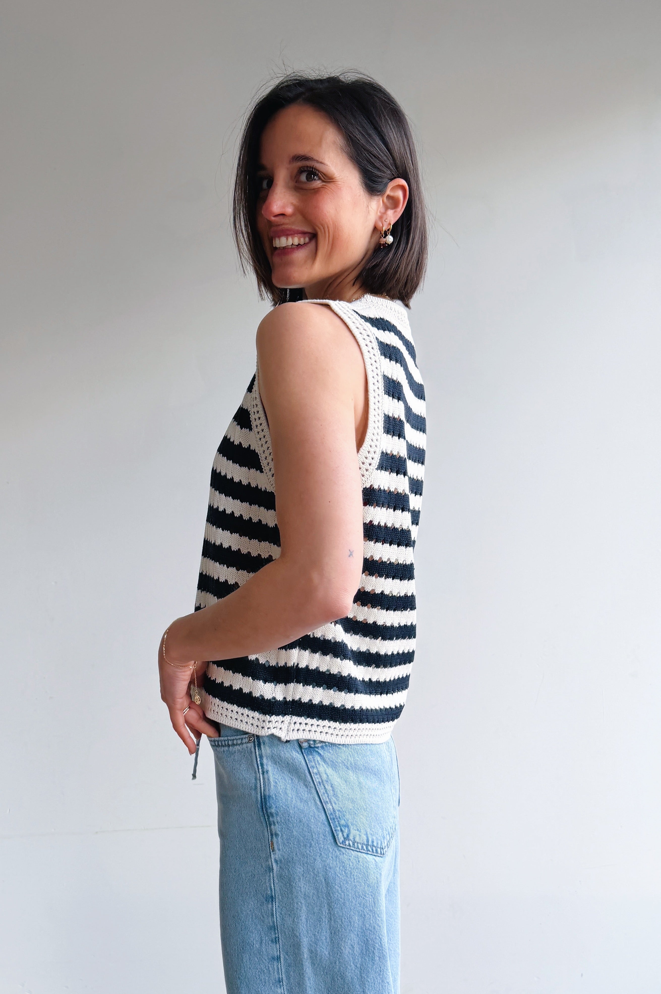 Delphine top marine